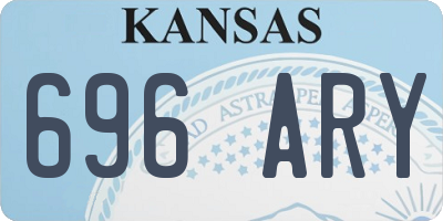 KS license plate 696ARY