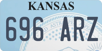 KS license plate 696ARZ