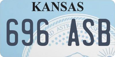 KS license plate 696ASB