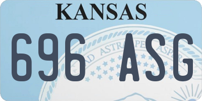 KS license plate 696ASG