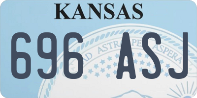 KS license plate 696ASJ
