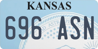 KS license plate 696ASN