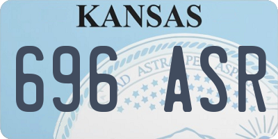 KS license plate 696ASR