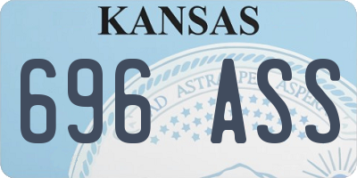 KS license plate 696ASS