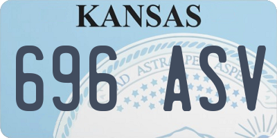 KS license plate 696ASV