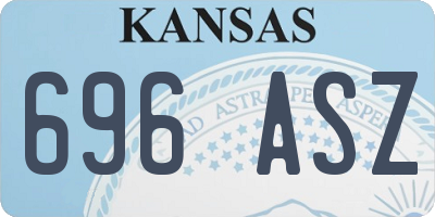 KS license plate 696ASZ