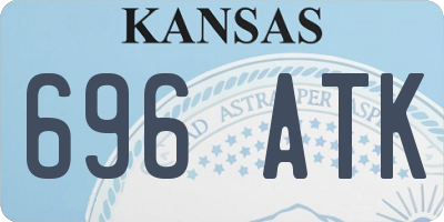 KS license plate 696ATK
