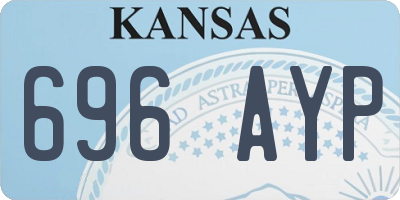 KS license plate 696AYP