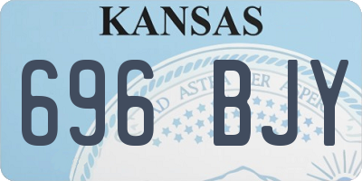 KS license plate 696BJY