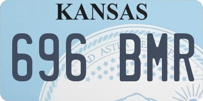 KS license plate 696BMR