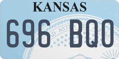 KS license plate 696BQO