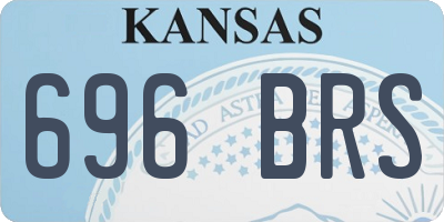 KS license plate 696BRS