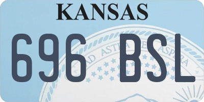 KS license plate 696BSL