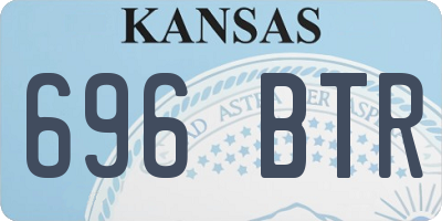 KS license plate 696BTR