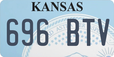KS license plate 696BTV