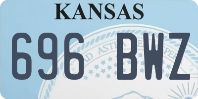 KS license plate 696BWZ