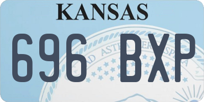 KS license plate 696BXP