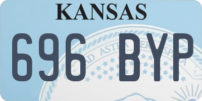 KS license plate 696BYP