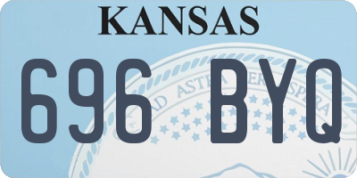 KS license plate 696BYQ