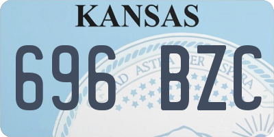 KS license plate 696BZC