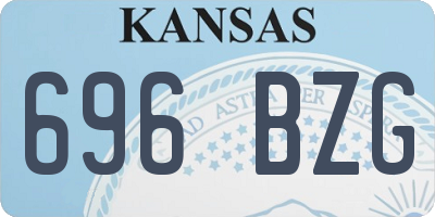 KS license plate 696BZG