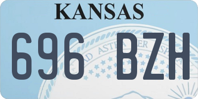 KS license plate 696BZH