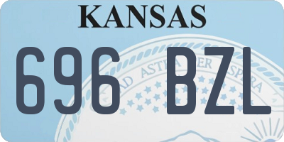 KS license plate 696BZL