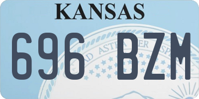 KS license plate 696BZM