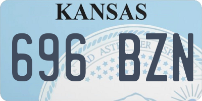 KS license plate 696BZN