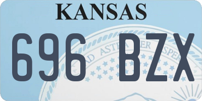 KS license plate 696BZX