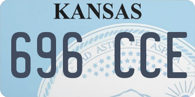 KS license plate 696CCE