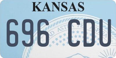KS license plate 696CDU