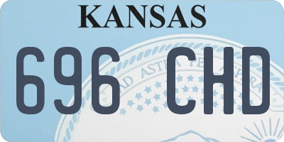 KS license plate 696CHD