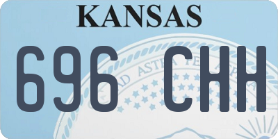 KS license plate 696CHH