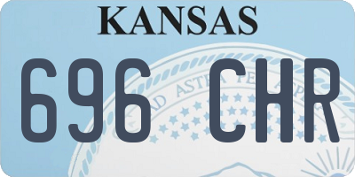 KS license plate 696CHR