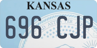 KS license plate 696CJP