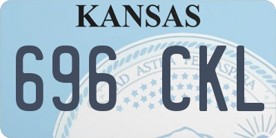 KS license plate 696CKL