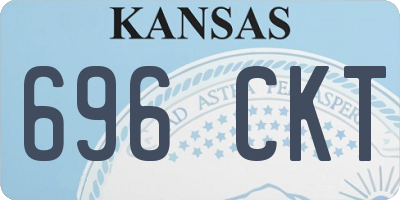 KS license plate 696CKT