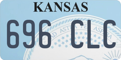 KS license plate 696CLC