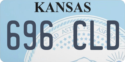 KS license plate 696CLD