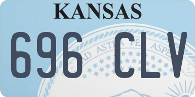 KS license plate 696CLV