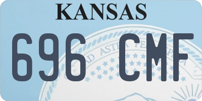 KS license plate 696CMF