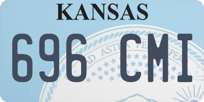 KS license plate 696CMI