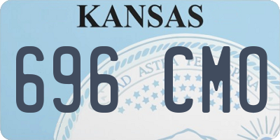 KS license plate 696CMO