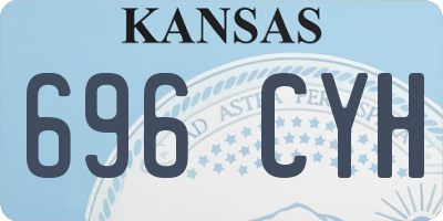KS license plate 696CYH