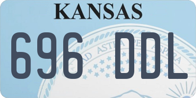 KS license plate 696DDL