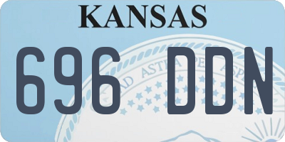 KS license plate 696DDN