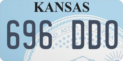 KS license plate 696DDO