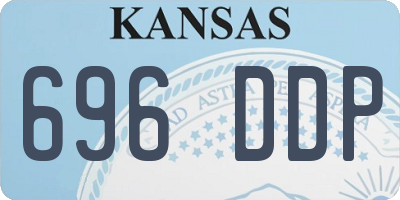 KS license plate 696DDP