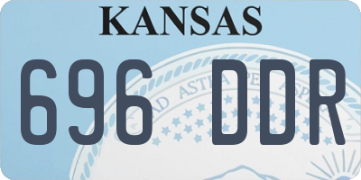 KS license plate 696DDR
